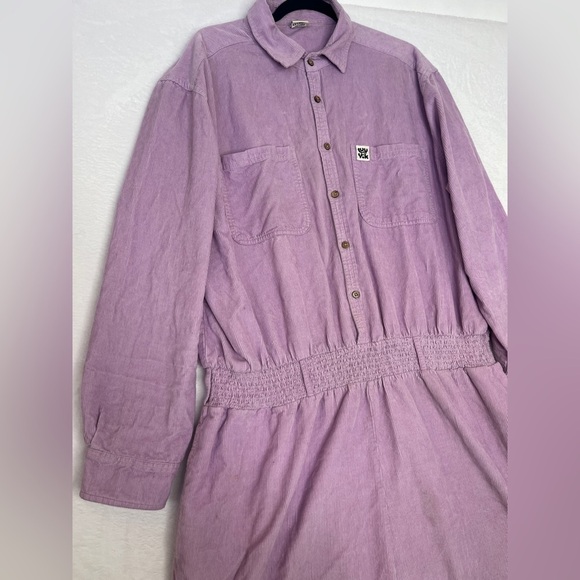 Lucy & Yak Corduroy Boilersuit Orchid Bloom Lilac Jumpsuit XXL Unisex Pastel - Picture 5 of 16